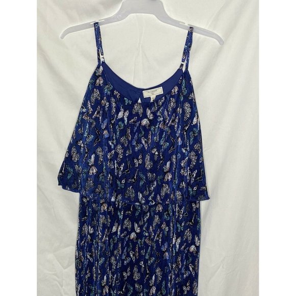 Blue Butterfly Spaghetti Strap Maxi Dress - Picture 4 of 7